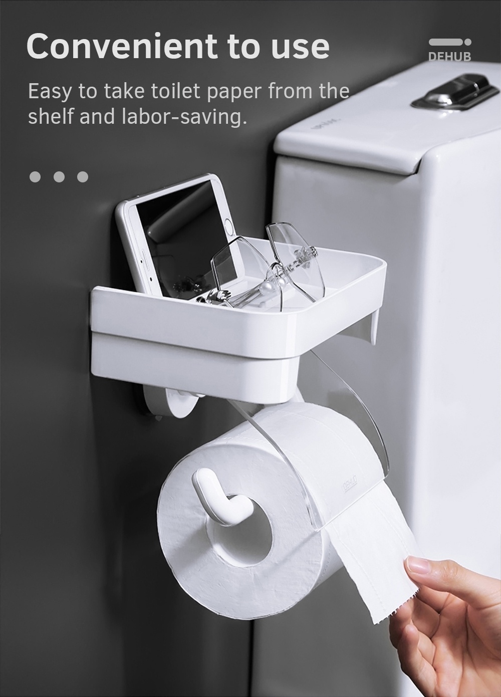 KOREA DeHUB Roll Paper Hanger Shelf-4
